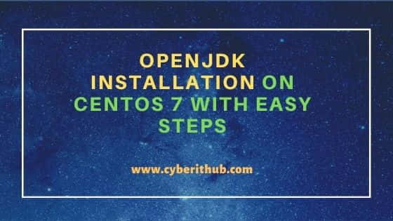 OpenJDK Installation on CentOS 7 with Easy Steps 6