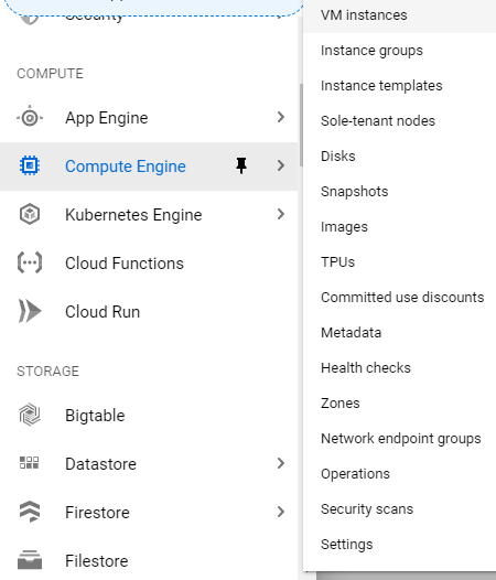 How to create a Virtual Machine in Google Cloud(SDK v272.0) 2