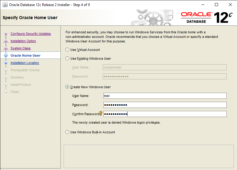 Easy steps to Install Oracle Database 12c in Windows 10 25