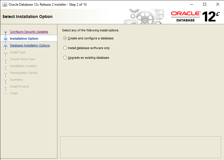 Easy steps to Install Oracle Database 12c in Windows 10 4