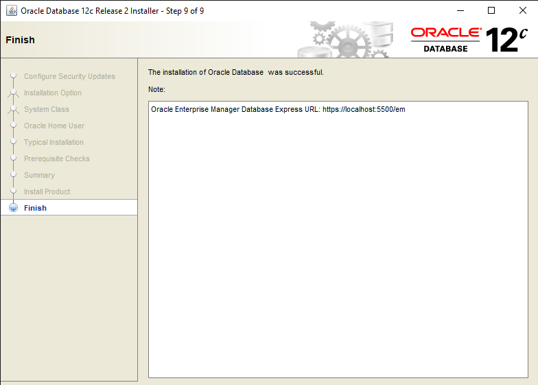Easy steps to Install Oracle Database 12c in Windows 10 10
