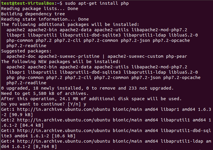How to install PHP on Ubuntu 18.04 36