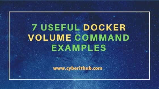7 Useful Docker Volume Command Examples 6