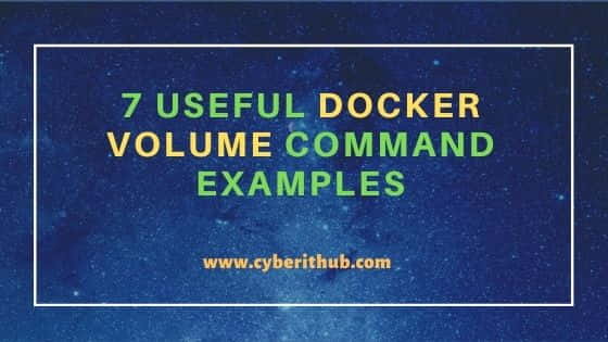 7 Useful Docker Volume Command Examples 14