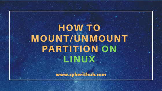 18 Popular mount/umount command examples in Linux(How to mount/unmount partition/filesystem) 1