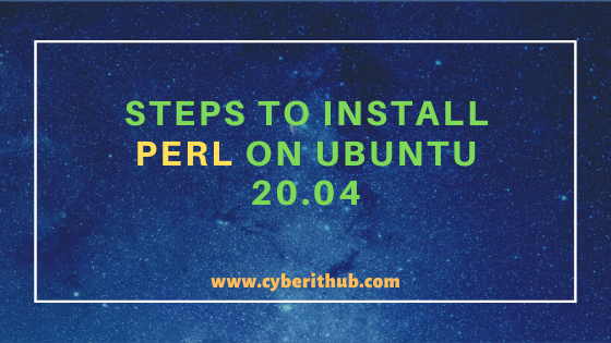Best Steps to Install Perl on Ubuntu 20.04 1