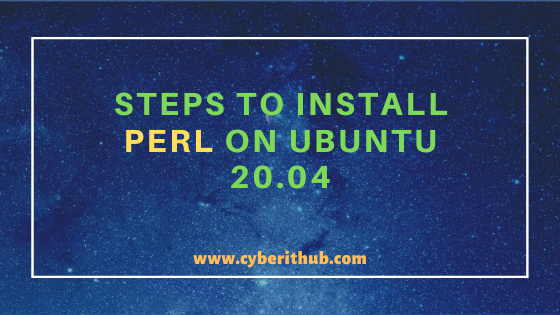 Best Steps to Install Perl on Ubuntu 20.04 17