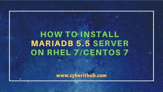 Easy Steps to Backup and Restore MariaDB Database on RHEL/CentOS 7/8 5