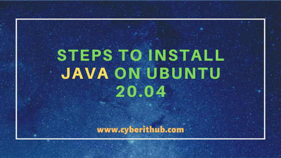 Easy Steps to Install Java on Ubuntu 20.04 1