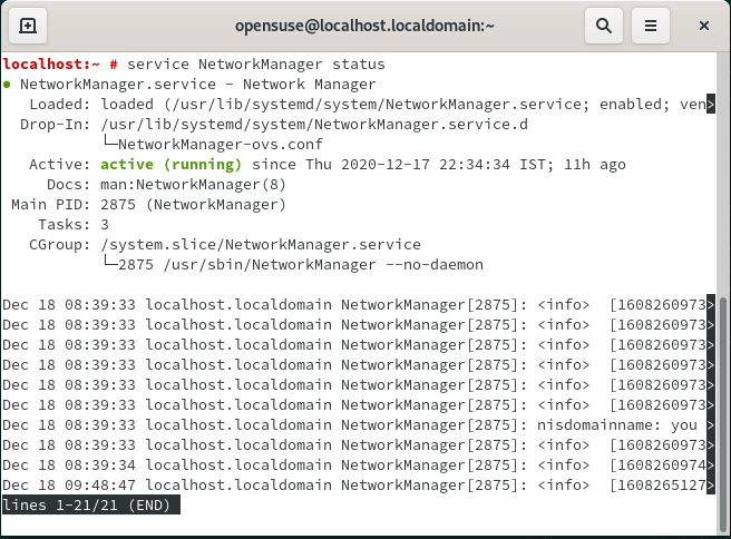 How To Start / Stop / Restart Network Service in OpenSUSE Linux 6