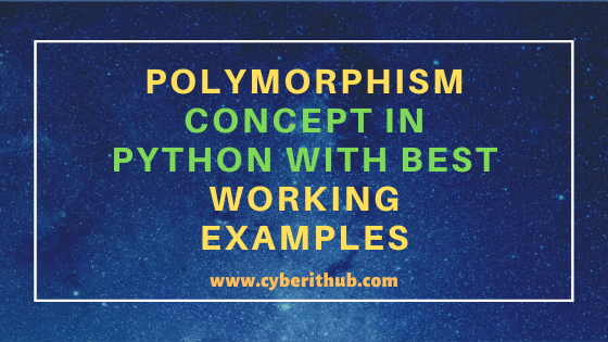 Polymorphism Concept in Python with Best Working Examples 9