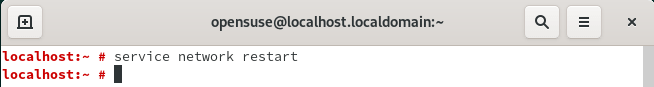 How To Start / Stop / Restart Network Service in OpenSUSE Linux 5