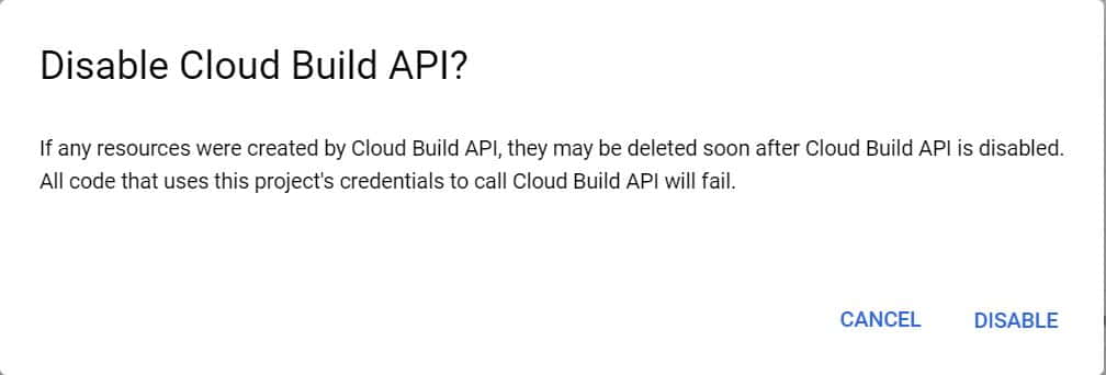 How to Disable Cloud Build API in Google Cloud(GCP) Using 5 Simple Steps 6