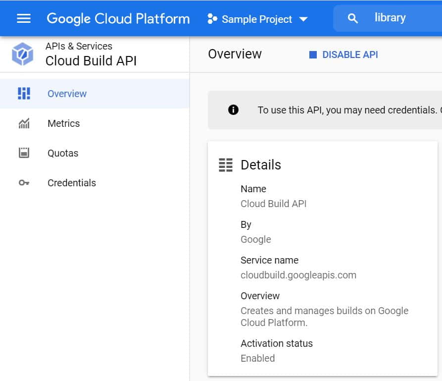 How to Disable Cloud Build API in Google Cloud(GCP) Using 5 Simple Steps 5