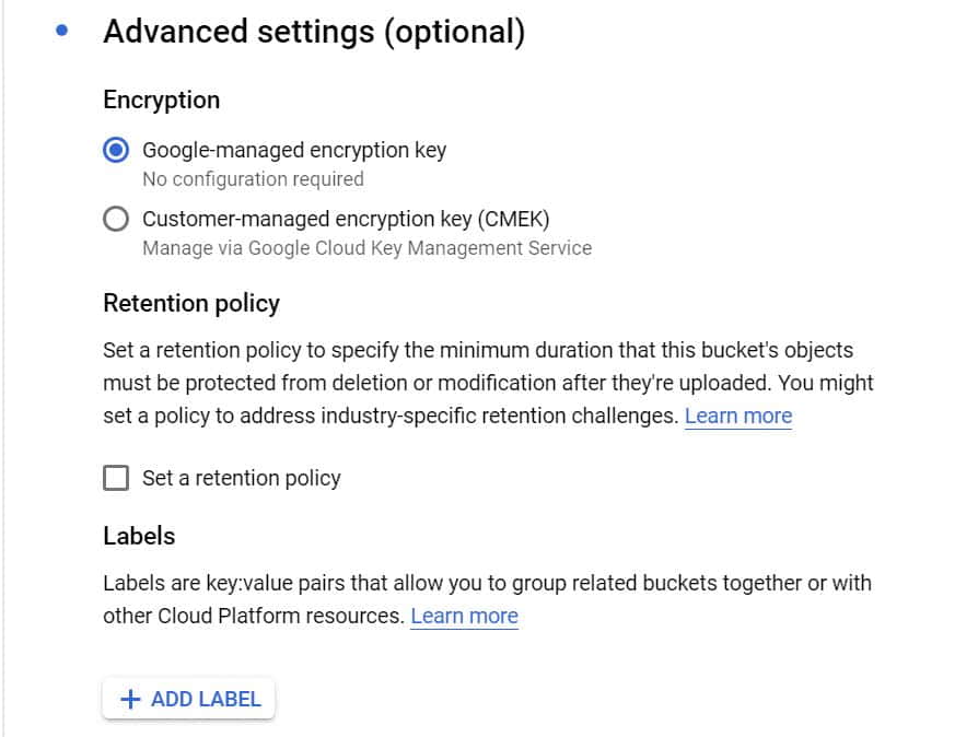 Step by Step Guide to Create a Bucket in Google Cloud Storage 7