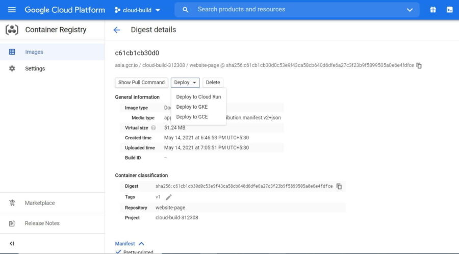 Step by Step Guide to Deploy a Website on GKE(Google Kubernetes Engine) 5