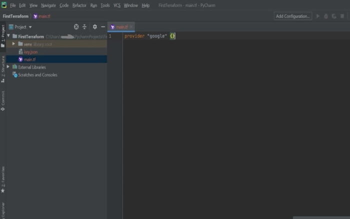 pycharm windows setting