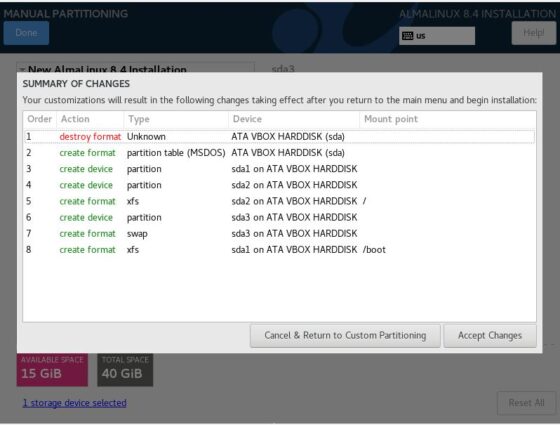 Step by Step Guide to Install AlmaLinux 8.4 15