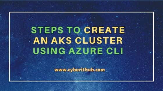 8 Easy Steps to Create an AKS Cluster using Azure CLI 66