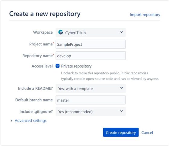 Step By Step Guide to Create a Repository on Bitbucket{with Screenshots} 3