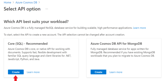 How to Create Azure Cosmos DB Account from Azure Portal 4