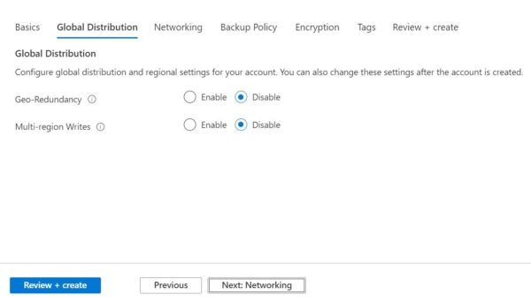 How to Create Azure Cosmos DB Account from Azure Portal 125