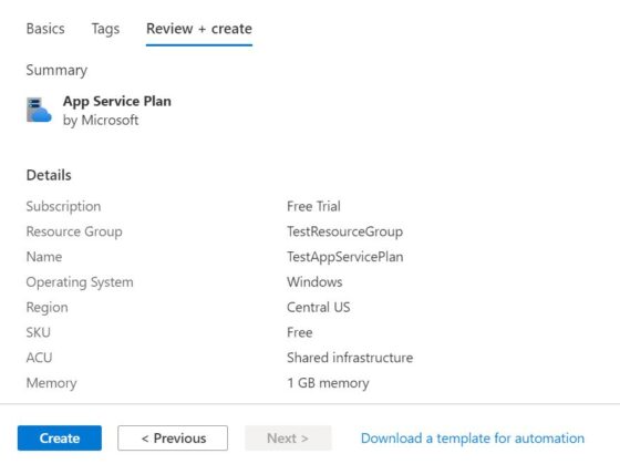How to Create an App Service Plan in Azure{Step by Step Guide} 8