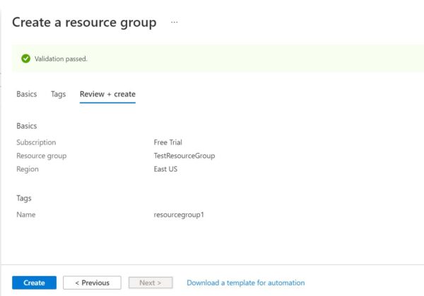 How to Create a Resource Group in Microsoft Azure Cloud 6