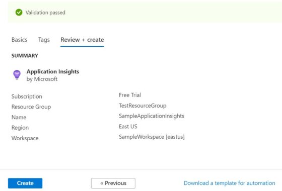 How to Create an Application Insights Resource to Monitor Your Application 168