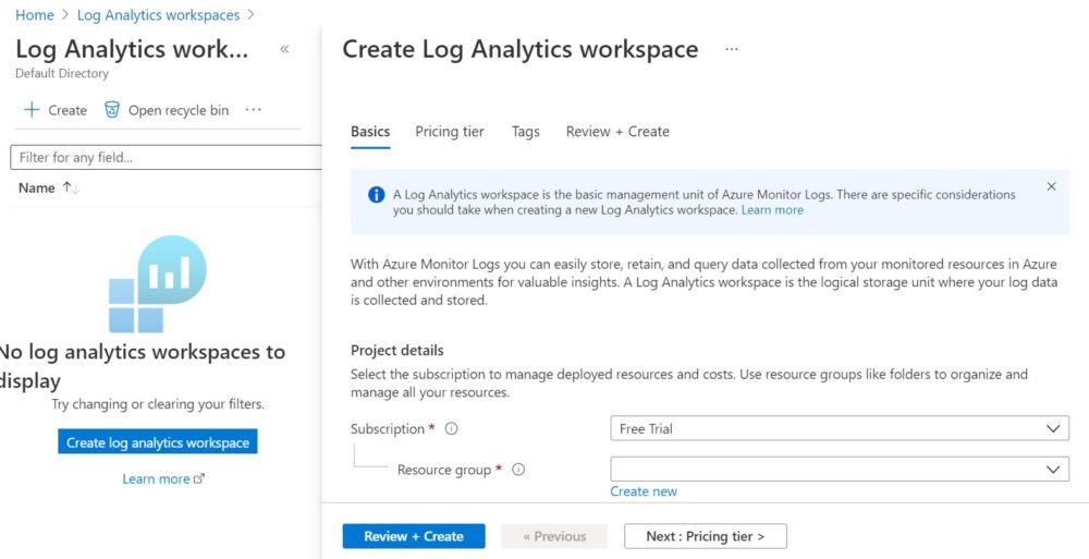 How to Create a Log Analytics Workspace in Azure{Step by Step} 4