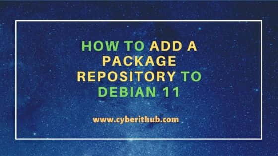 How to Add a Package Repository to Debian 11 1