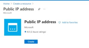 How to Create Public IP Address Using Azure Portal 103