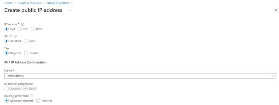 How to Create Public IP Address Using Azure Portal 104