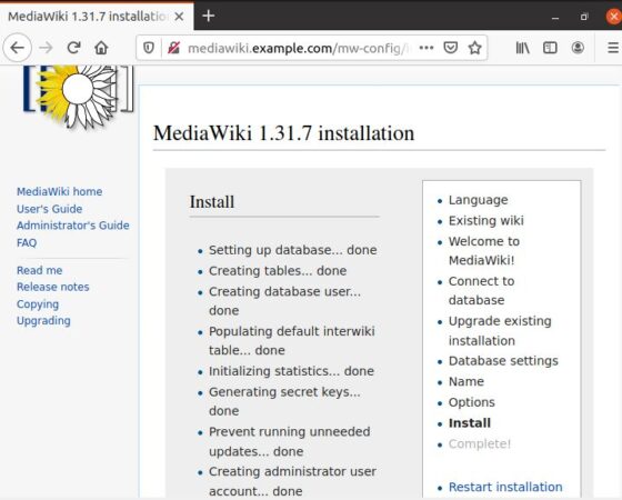 How to Install and Setup MediaWiki on Ubuntu 20.04 LTS [Easy Steps] 11