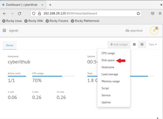 How to Install Ajenti Control Panel on RHEL / CentOS / Rocky Linux 10