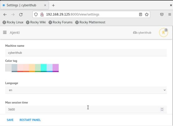 How to Install Ajenti Control Panel on RHEL / CentOS / Rocky Linux 6