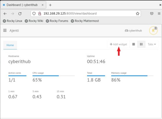 How to Install Ajenti Control Panel on RHEL / CentOS / Rocky Linux 9