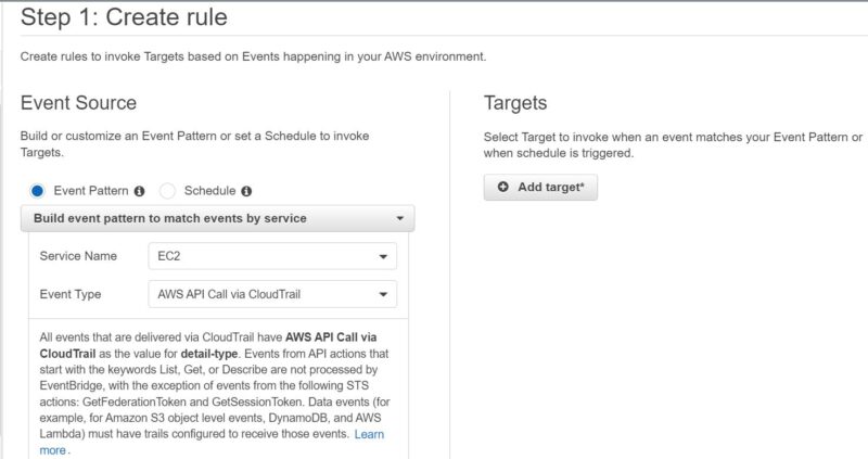 How to Create a Cloudwatch Rule Using AWS Management Console 5