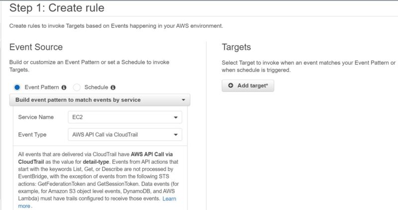 How to Create a Cloudwatch Rule Using AWS Management Console 5