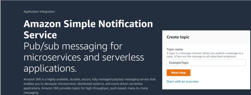 How to Create an Amazon SNS Topic Using AWS Management Console 87