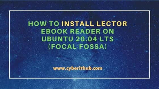 How to Install Lector ebook Reader on Ubuntu 20.04 LTS (Focal Fossa) 36