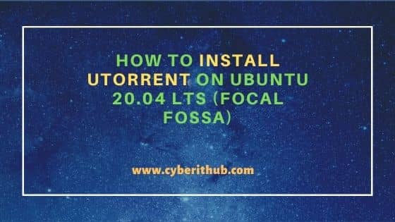 How to Install uTorrent on Ubuntu 20.04 LTS (Focal Fossa) 9