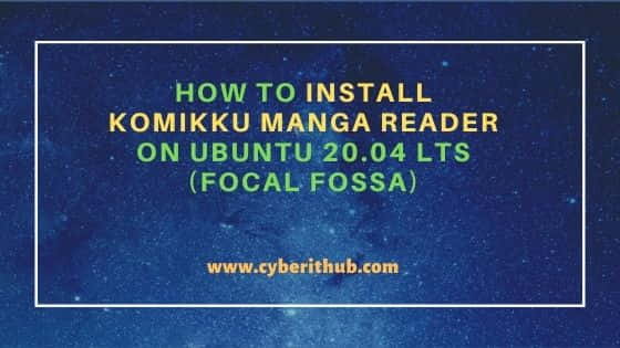 How to Install Komikku Manga Reader on Ubuntu 20.04 LTS (Focal Fossa) 1