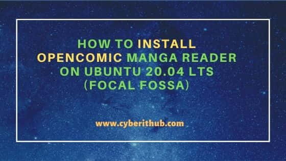 How to Install OpenComic Manga Reader on Ubuntu 20.04 LTS (Focal Fossa) 1