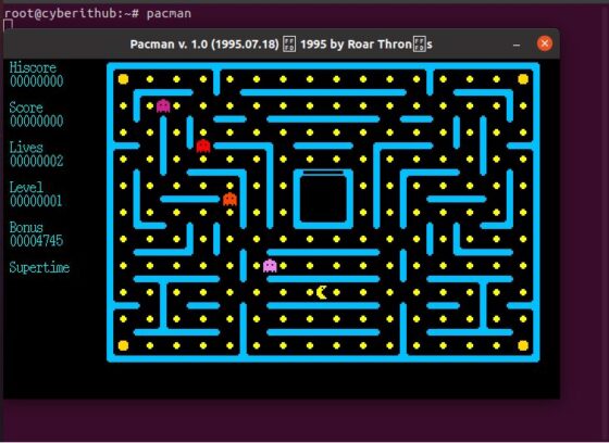 How to Install Pacman Game on Ubuntu 20.04 LTS (Focal Fossa) 2