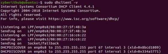 How to Release old IP or force Renew DHCP lease IP in Linux 18