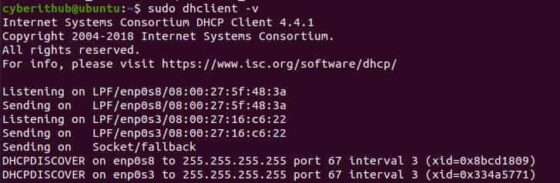 How to Release old IP or force Renew DHCP lease IP in Linux 15