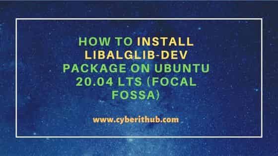 How to Install libalglib-dev package on Ubuntu 20.04 LTS (Focal Fossa) 1