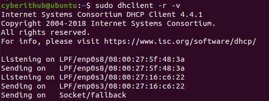 How to Release old IP or force Renew DHCP lease IP in Linux 3