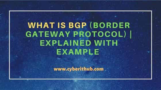 What is BGP (Border Gateway Protocol) | Explained with example